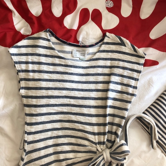 Saturday Sunday textured sleeveless striped towel dress - Picture 4 of 7